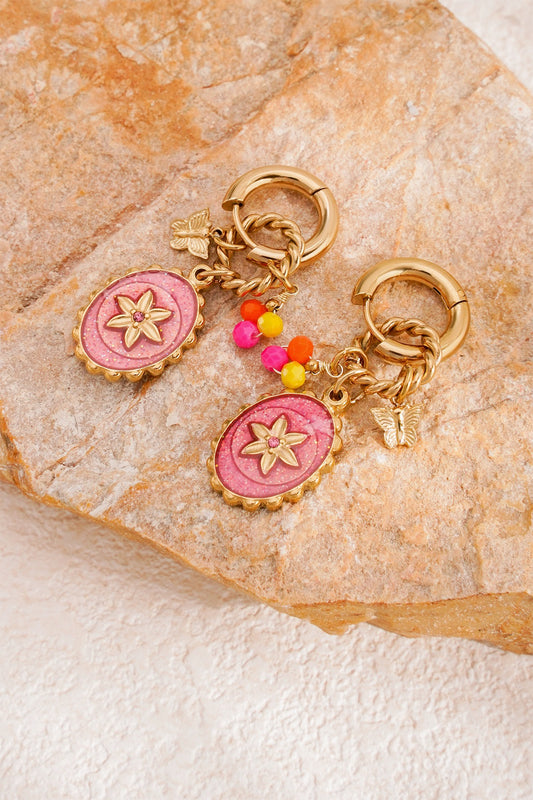 Pink Stardust Gold Huggies
