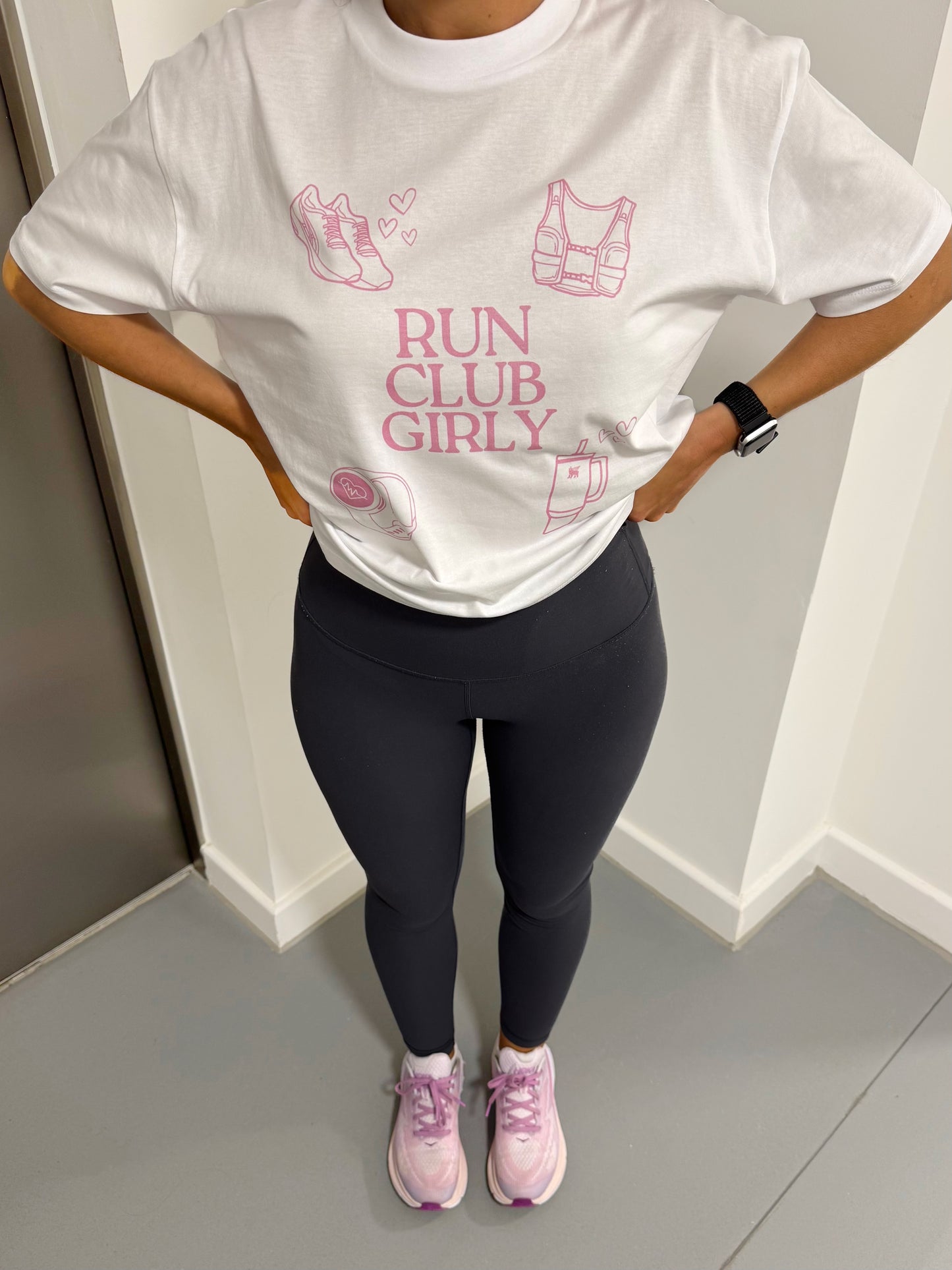Run Club Girly Boxy Tee