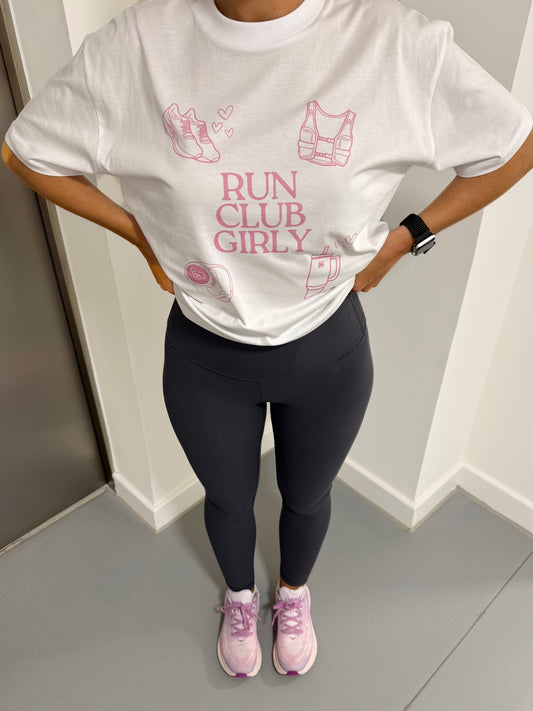 Run Club Girly Boxy Tee
