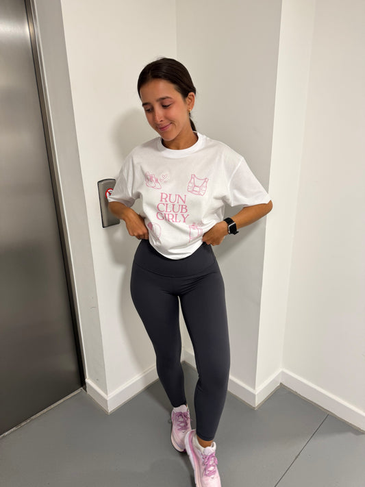 Run Club Girly Boxy Tee